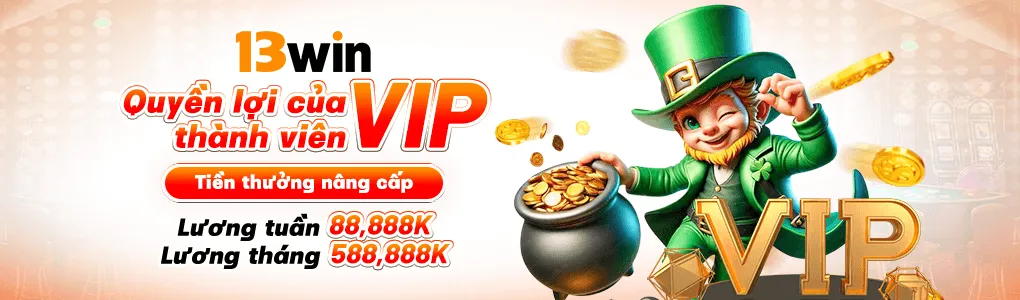 Quyền lợi của VIP tại 13win